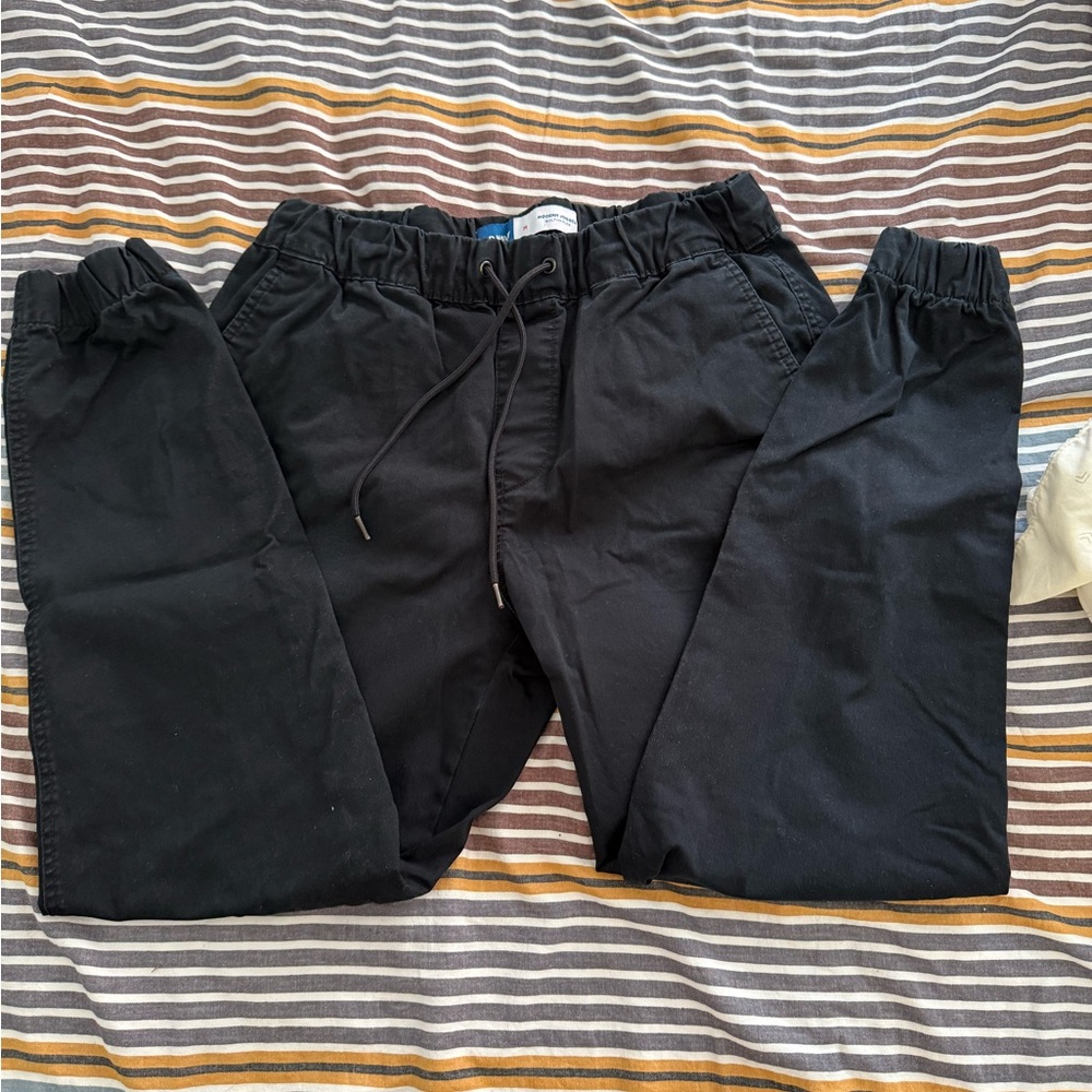 Old Navy Black Jogger Sweatpants Elastic Waist